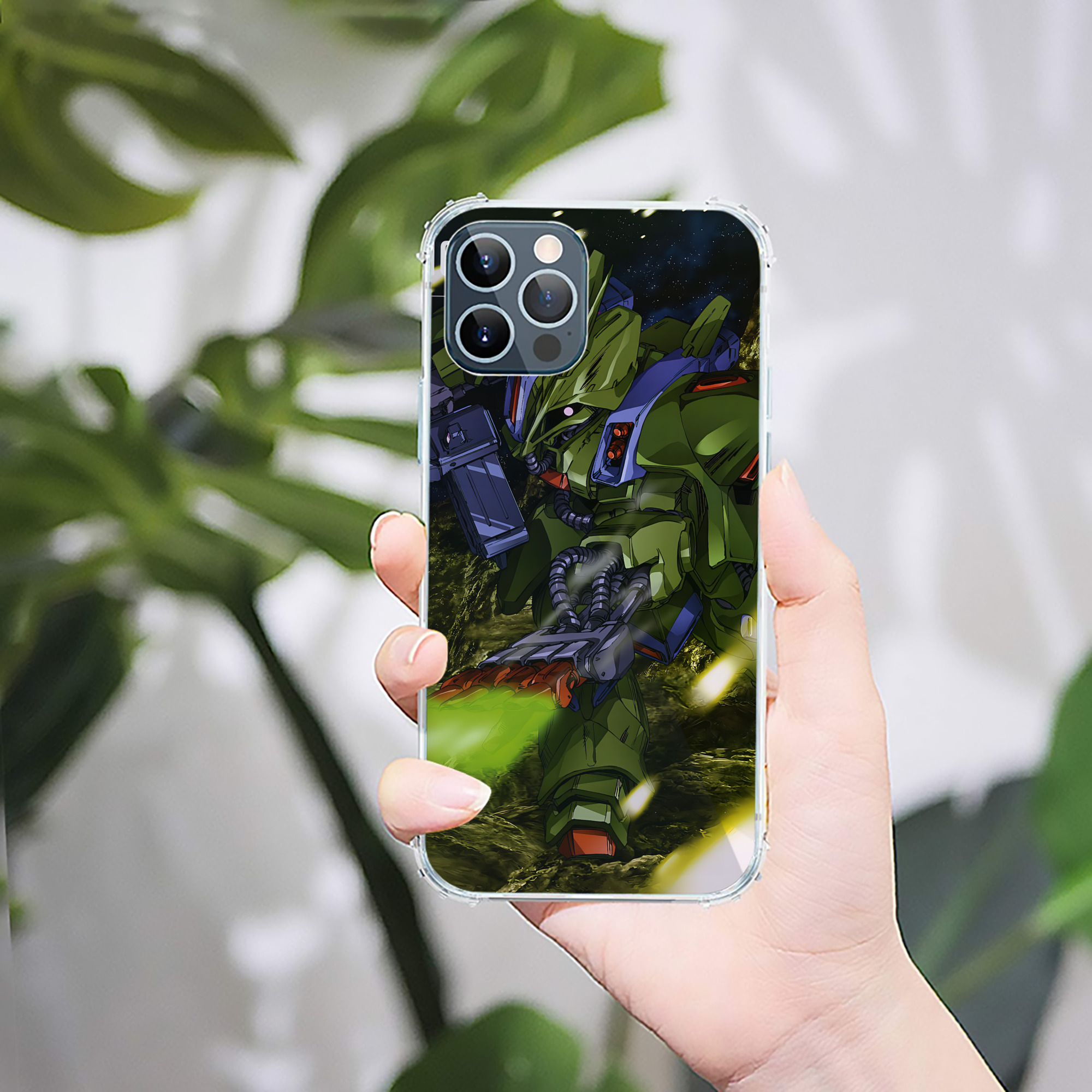 （画像用） 機動戦士ガンダム Mobile Suit Gundam 【iPhone 12シリーズ対応】透明スマホケース（クリアソフトケース）